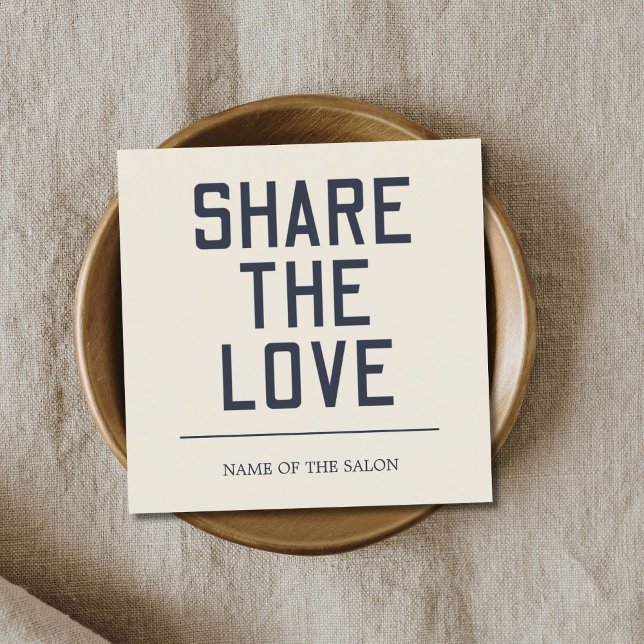 Cartão de Referência de Salão Azul Negrito Azul Pa (Criador carregado)