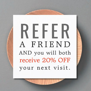 Cartão de Referência de Salão de Beleza Limpa M