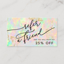 cartão de referência de textura opal iridescente f