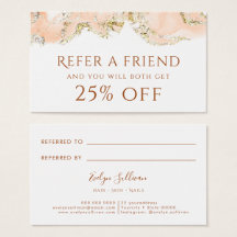 cartão de referência de tinta de pêssego