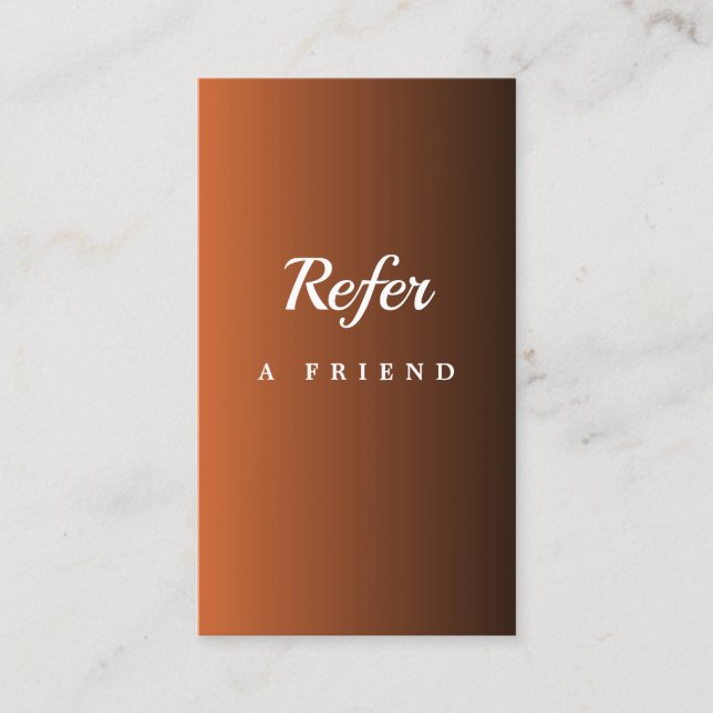 Cartão de Referência do Elegant Salon & Spa (Frente)