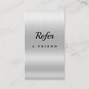 Cartão de Referência Elegante De Salão Glitter