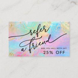 cartão de referência fluido