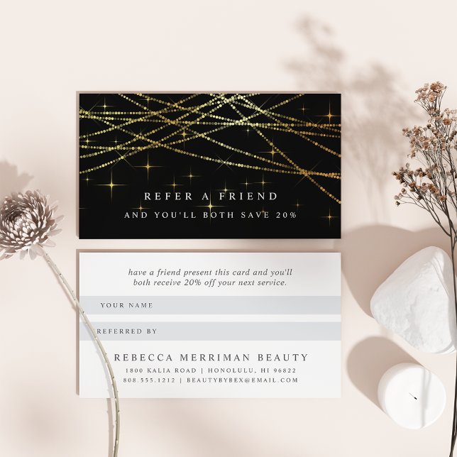 Cartão de Referência Garland ouro (Criador carregado)