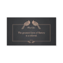 Cartão de Referência para agradecimento ao Cliente