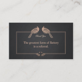 Cartão de Referência para agradecimento ao Cliente