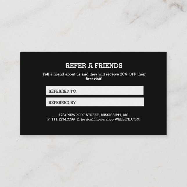 Cartão de Referência para o Monograma de Cinzas Ar (Verso)