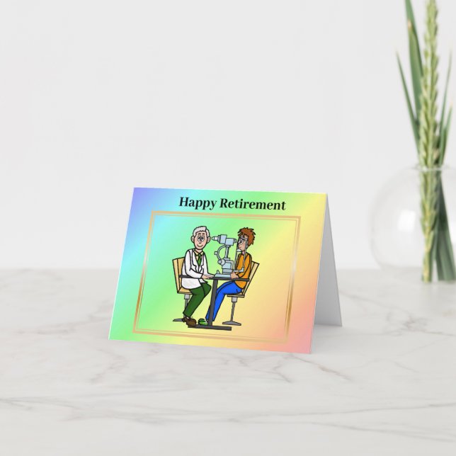 Cartão de Reforma do Médico Ocular (Frente)