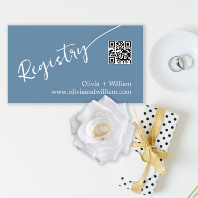 Cartão de Registro de Casamento de Código QR Periw (Criador carregado)