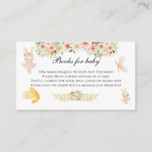 Cartão de registro do pacote do chá de fraldas do