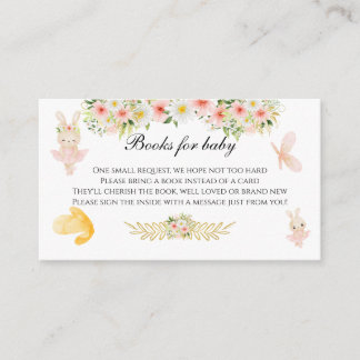 Cartão de registro do pacote do chá de fraldas do