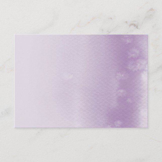 CARTÃO DE REGISTRO :: roxo aquarela sombreado (Frente)