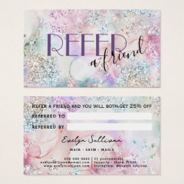 Cartão de remessa de coloração aquosa brilhante ir