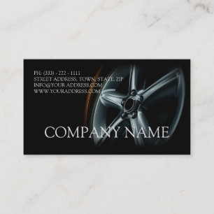 Cartão de reparo preto automotriz do mecânico da