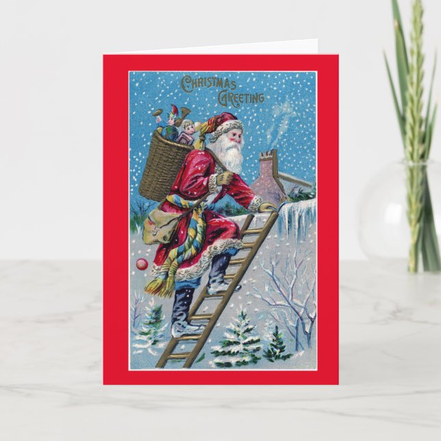 CARTÃO DE REPRODUÇÃO DE PAPAIS NOEIS DE NATAL DE M (Frente)