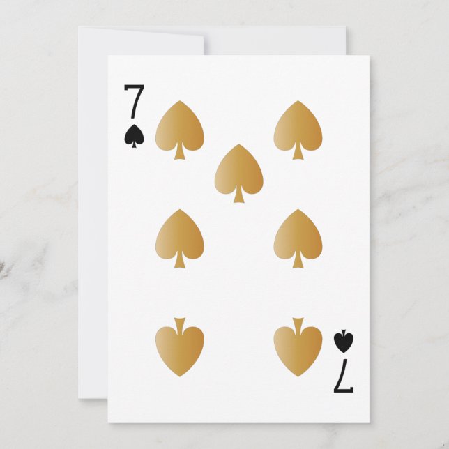 Cartão de Reprodução do Partido Casino 7 (Frente)