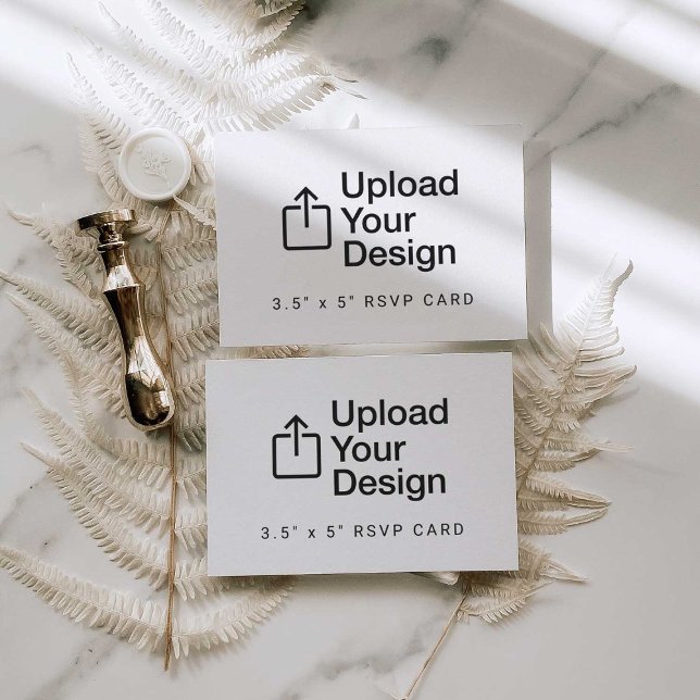 Cartão de Resposta 8,9 cm x 12,7 cm Envio RSVP (Criador carregado)