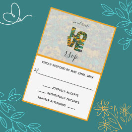 Cartão de Resposta AMOR Laranja Susan de Olhos Cas