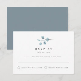 Cartão de Resposta ARYA Rustic Eucalipto Verde Pos
