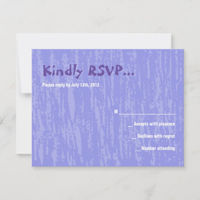 Cartão de Resposta Bat Mitzvah, Bar Da Cadeira Hor (Frente)