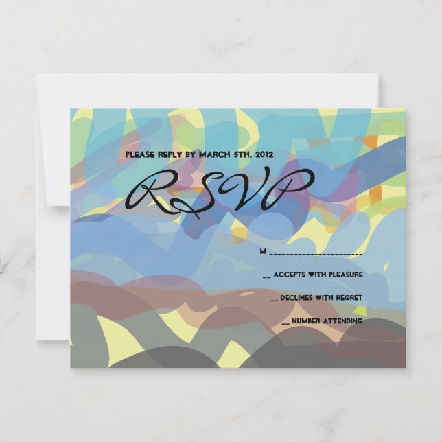 Cartão de resposta Bat Mitzvah do Bar TORAH PINTAD (Frente)