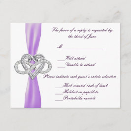 Cartão de Resposta Cardíaca Purple Infinity