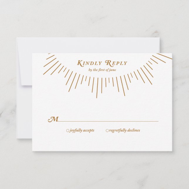 Cartão de Resposta Casual do Artigo Deco 1920 (Frente)