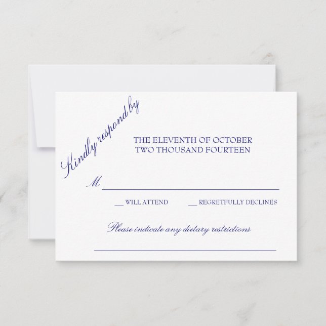 Cartão de Resposta Clássico (Frente)