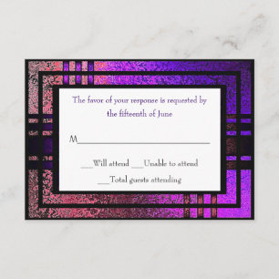 Cartão de Resposta Colorido Foil Look