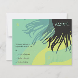 Cartão de Resposta DANCING DOLPHINS Bat Mitzvah