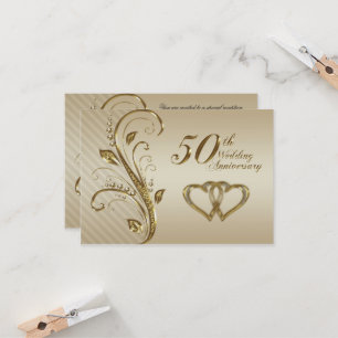 Cartão de Resposta de 50º Aniversário de Casamento