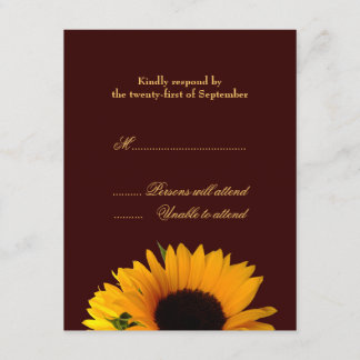 Cartão de Resposta de Casamento