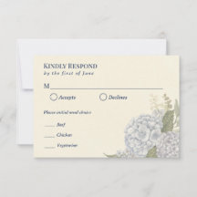 Cartão de Resposta de Casamento à Beira-Mar