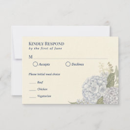 Cartão de Resposta de Casamento à Beira-Mar