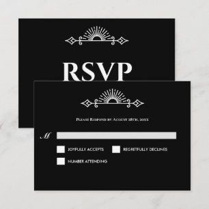 Cartão de Resposta de Casamento Alternativo de Hal
