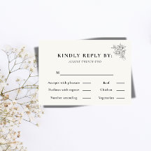 Cartão de Resposta de Casamento Art Déco Gatsby Vi