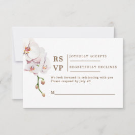 cartão de resposta de casamento boêmio RSVP
