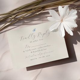 Cartão de Resposta de Casamento Boho Chic Primaver