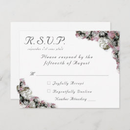 Cartão de Resposta de Casamento Católico Floral, R