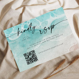 Cartão de Resposta de Casamento com Código QR da M