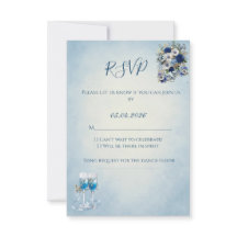 Cartão de Resposta de Casamento com Código QR Pers