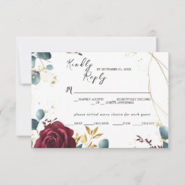 Cartão de Resposta de Casamento de Primavera de Ve