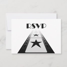 Cartão de Resposta de Casamento de Trendy Movie