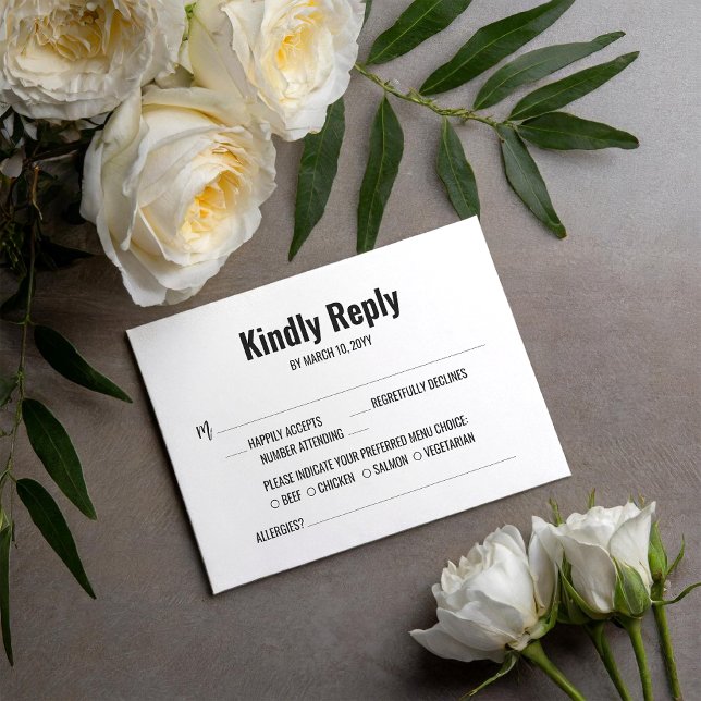 Cartão de Resposta de Casamento Férias de Verão (Criador carregado)