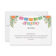 Cartão de Resposta de Casamento Fiesta