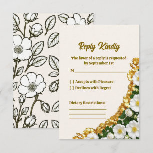 Cartão de Resposta de Casamento Georgia Cherokee R