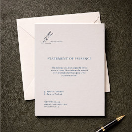 Cartão de Resposta de Casamento no Registro Civil