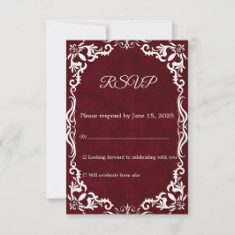 Cartão de Resposta de Casamento Papel Picado Mexic