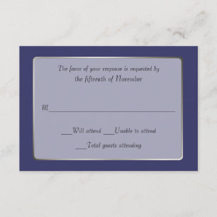 Cartão de Resposta de Casamento Personalizado de R