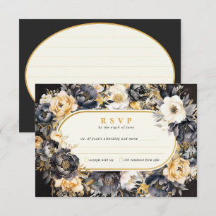 Cartão de Resposta de Casamento RSVP da Companhia